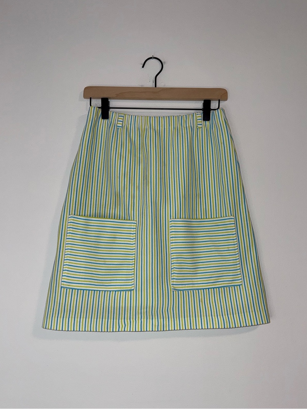 VTG 50s Lacoste Haymaker Striped Skirt Shorts Lining Pockets Belt Loops Sz 10